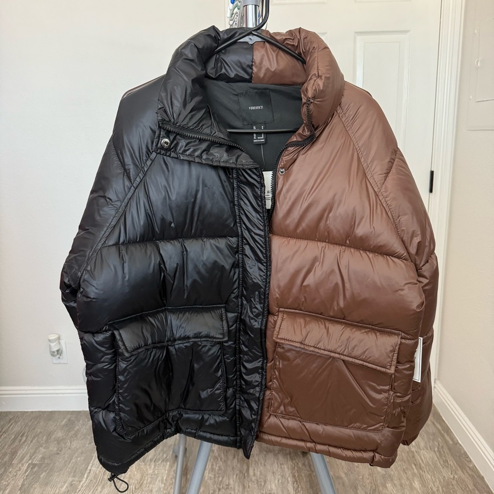 Colorblock Puffer Jacket - Picture 6 of 7